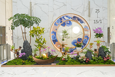 立白中心绿植造景