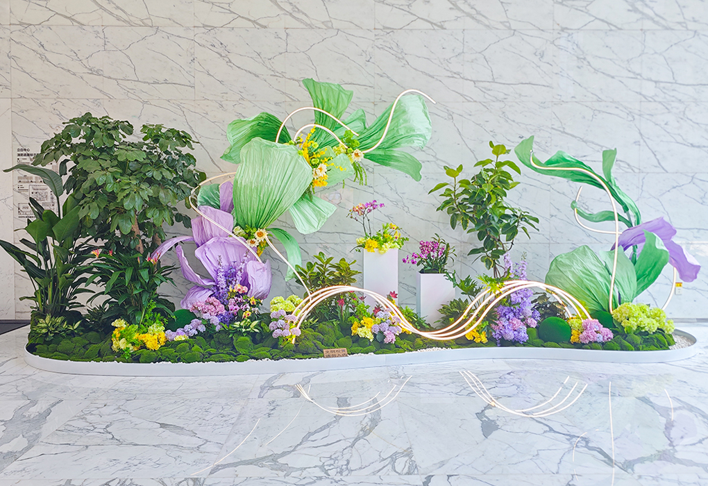 立白中心春季植物造景