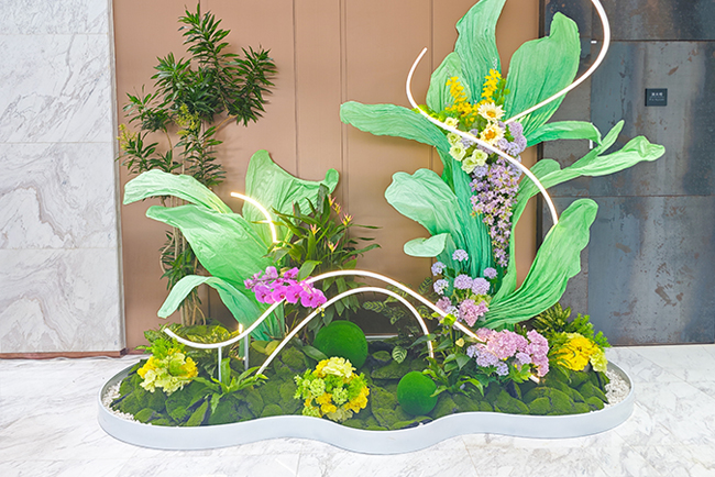 立白中心春季植物造景