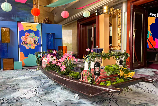 安利中国宴会花艺布置