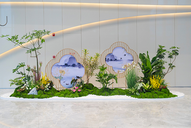写字楼大堂植物造景