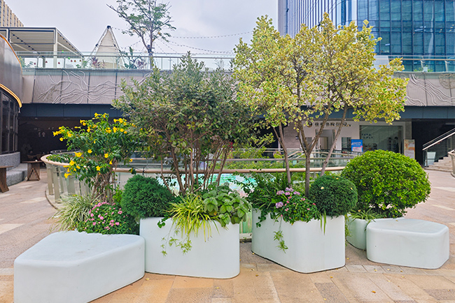 商场绿植造景——深圳方大城